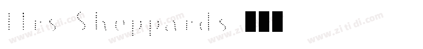 Mrs Sheppards字体转换
